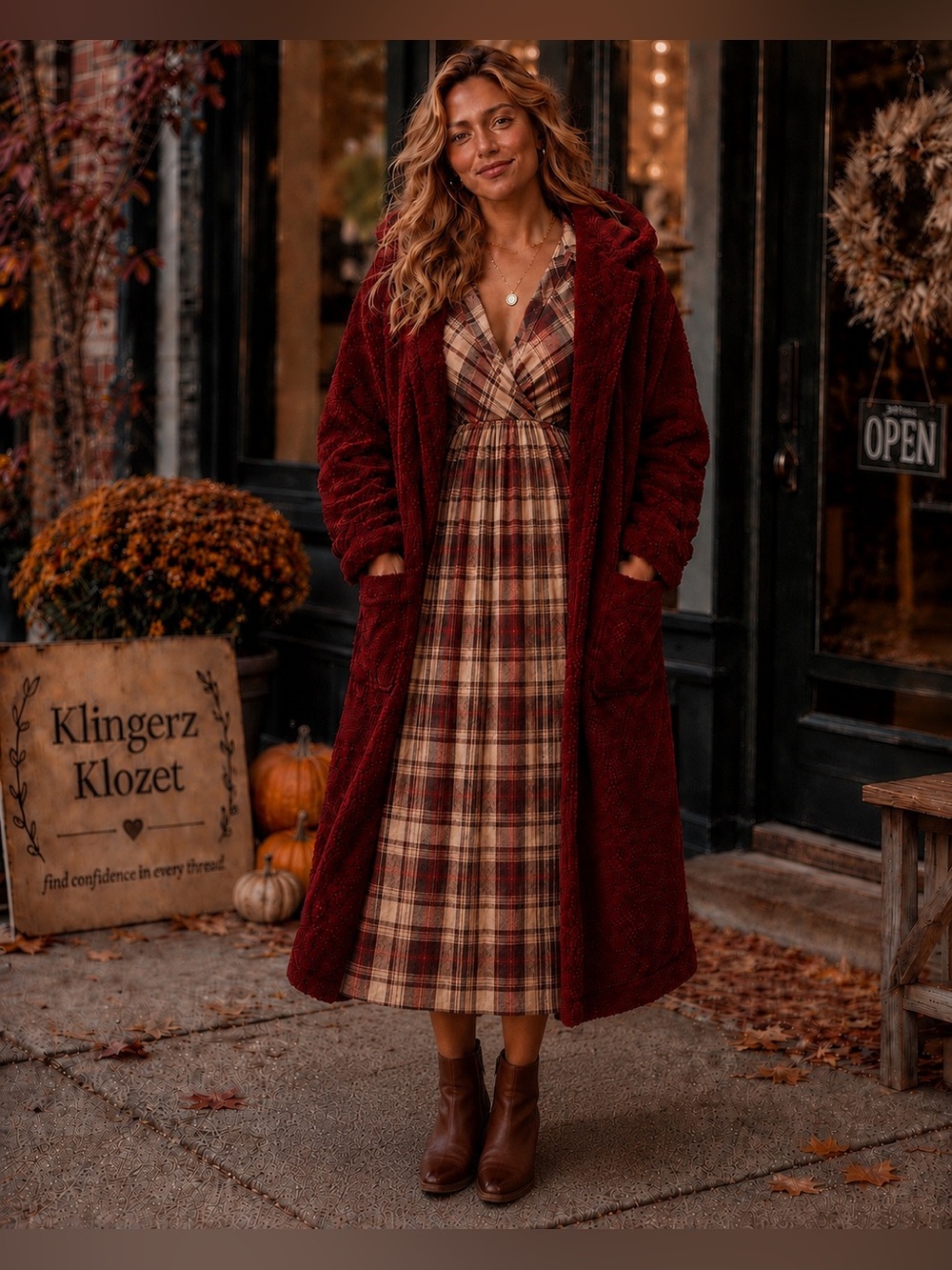 ❤️ Vintage Kristen Blake KB Après Hooded Fleece Coat – Size XL